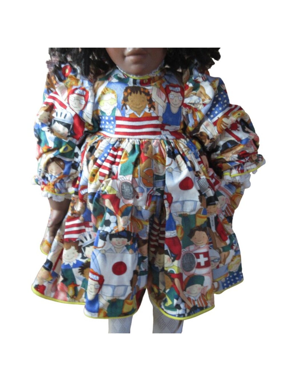 Multi Ethnic Nationality Doll Dress Set - Fits 20 to 22 In Dolls